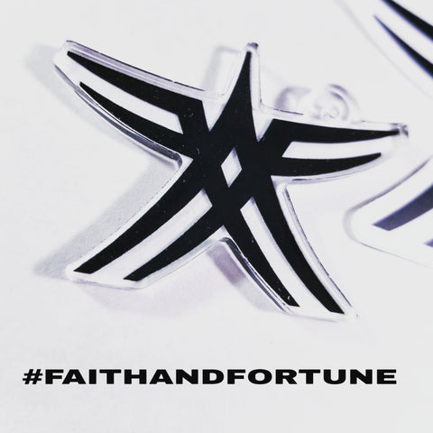 1.5" #FAITHANDFORTUNE FlyMaxx Acrylic Charm