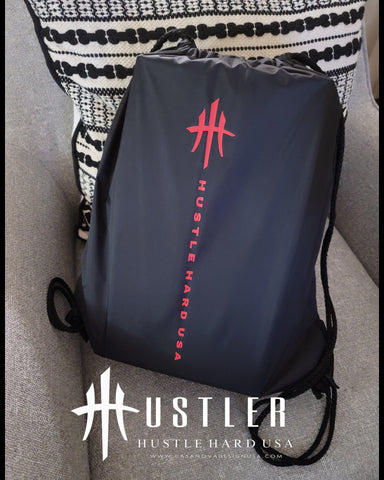 HustleHardUSA Custom Nylon Drawstring Bag